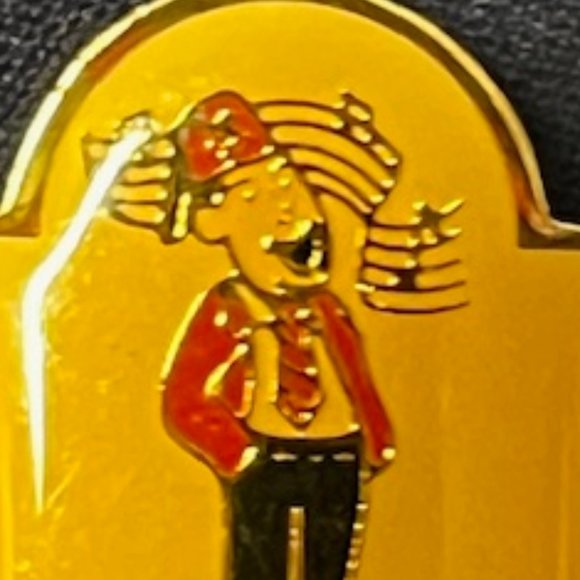 VTG 1993 Singing Shriner Les Taylor Potentate Sahib Temple Lapel Hat Pin .75"x1" - Picture 6 of 10